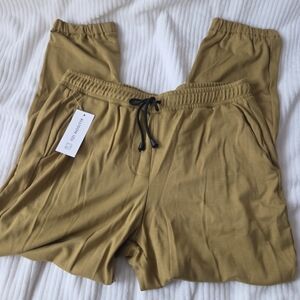 Allison Izu Sunrise Jogger In Acid Green Soft Ponte